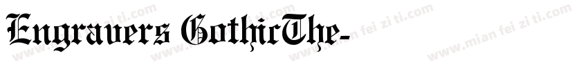 Engravers GothicThe字体转换